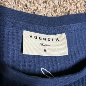 Young LA Medium navy blue corduroy set